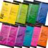 Zestaw 9 kolorów proszku Holi - 9 x 70g. Różne kolory proszku Holi. Niska cena. Wysyłka w 24h. Zamów kolorowy proszek Holi od holiproszek.pl